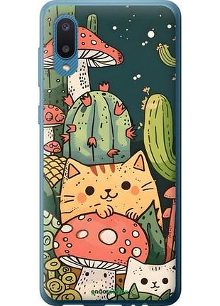 Чохол на samsung galaxy a02 a022g коти гриби