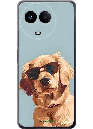Чехол на realme realme 11 5g пес в очках риалмириалми 11 5г