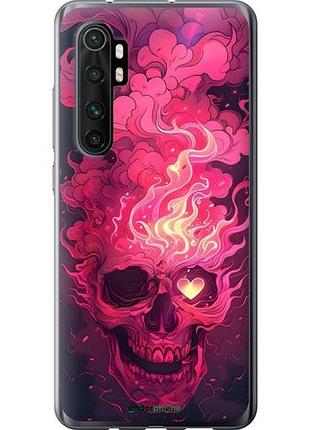 Чехол на xiaomi mi note 10 lite череп арт сяоми ми ноут 10 лайт