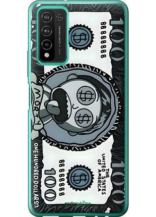 Чехол на huawei honor 10x lite морти 100 хуавей хонор 10х лайт