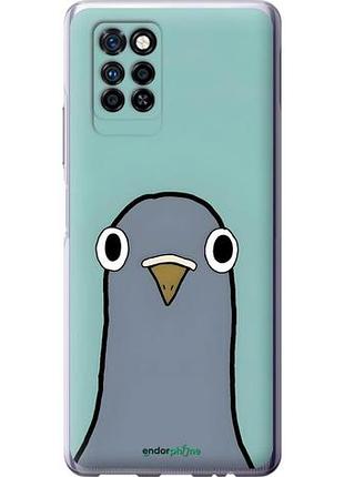 Чехол на infinix note 10 pro голубь инфикс ноут 10 про