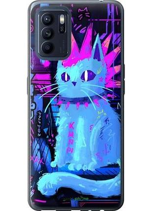 Чехол на oppo reno6 z кот панк оппо рено6 зет