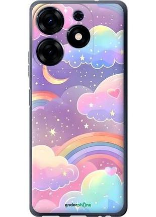 Чохол на tecno spark 10 pro хмари та веселка