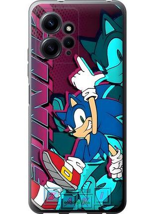 Чехол на xiaomi redmi note 12 4g соник sonic сяоми редми ноут 12 4г