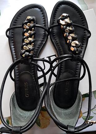 Кожаные сандалии guess 37 р.