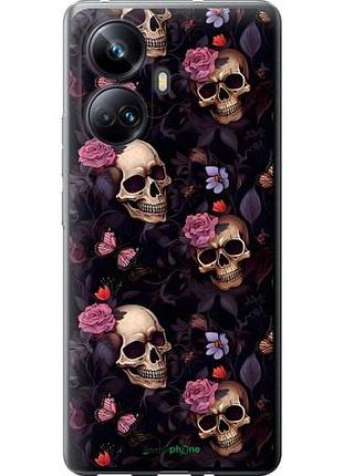 Чохол на realme 10 pro plus черепа та троянди