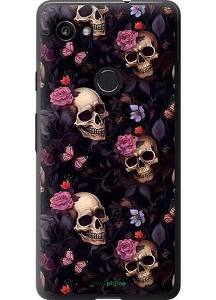 Чохол на google pixel 2 xl черепа та троянди "6316u-1643-51027"