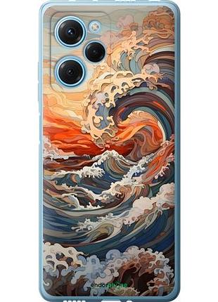 Чохол на xiaomi poco x5 pro 5g арт хвилі