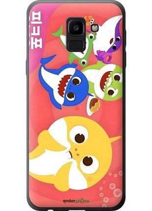Чехол на samsung galaxy j6 2018 бейби шаркс самсунг й6 2018