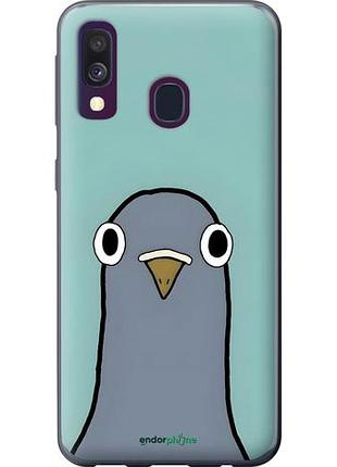 Чехол на samsung galaxy a40 2019 a405f голубь самсунг а40 2019 а405ф