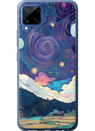 Чехол на realme c15 креатинвый арт риалми с15