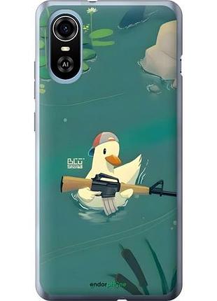 Чехол на zte blade a31 plus уточка с автоматом зте блейд а31 плюс