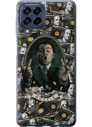 Чехол на samsung galaxy m53 m536b дикаприо – волк с уолл-стрит самсунг м53 м536б