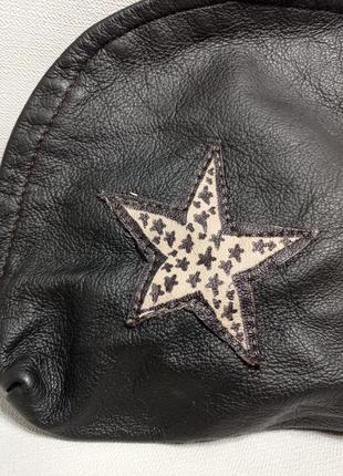 Шкіряна сумочка із зіркою. натуральна шкіра.2 фото