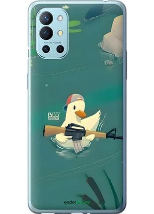 Чехол на oneplus 9r уточка с автоматом 1+ 9р