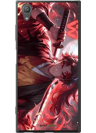 Чехол на sony xperia xa1 plus g3412 аниме самурай сони эксперия ха1 плюс г3412