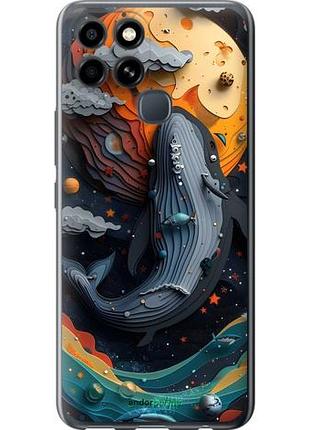 Чехол на infinix smart 6 кит в космосе инфикс смарт 6
