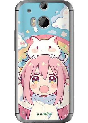 Чехол на htc one m8 dual sim девочка аниме радуга хтс ван м8 дуал сим
