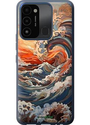Чехол на tecno spark 8c kg5k арт волны