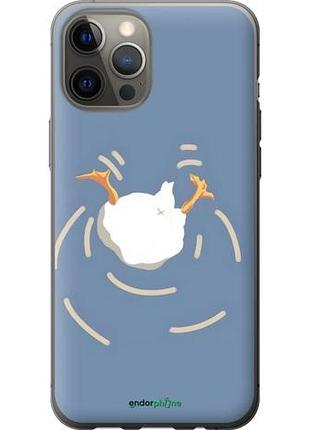 Чохол на iphone 12 pro max гусак пірнає