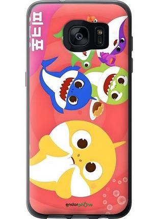 Чехол на samsung galaxy s7 edge g935f бейби шаркс самсунг с7 эдж г935ф