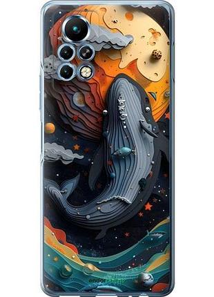 Чехол на infinix note 11 pro кит в космосе инфикс ноут 11 про