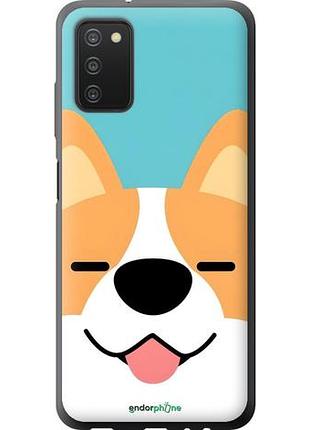Чехол на samsung galaxy a03s a037f забавный корги самсунг а03с а037ф