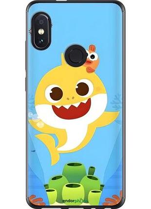 Чехол на xiaomi redmi note 5 pro бейби шарк сяоми редми ноут 5 про