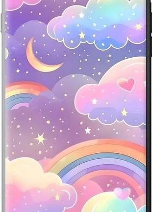 Чохол на iphone 8 plus хмари та веселка