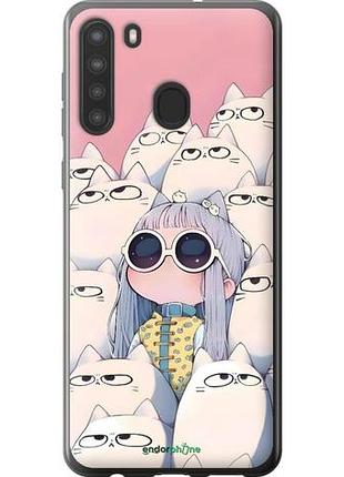 Чохол на samsung galaxy a21 малюк з котами