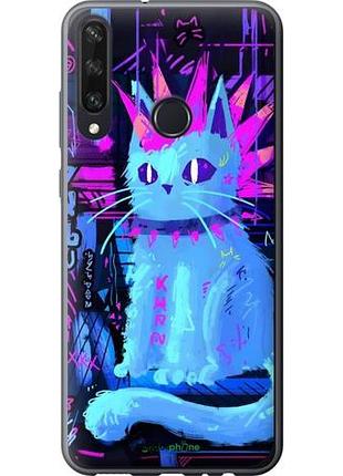 Чехол на huawei y6p кот панк