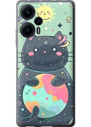 Чехол на xiaomi poco f5 милый котик сяоми поко ф5