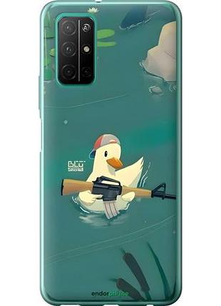 Чехол на huawei honor 30s уточка с автоматом хуавей хонор 30с