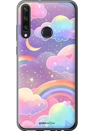 Чехол на huawei y6p облака и радуга хуавей у6p