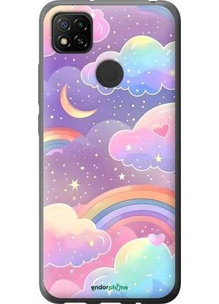 Чехол на xiaomi redmi 9c облака и радуга сяоми редми 9с