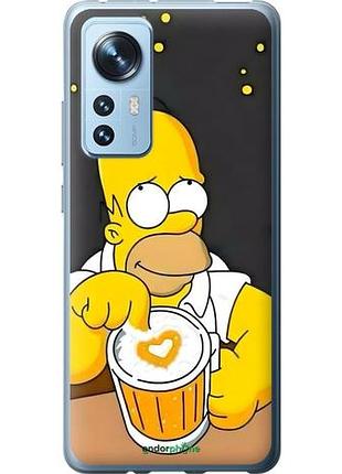 Чехол на xiaomi 12 гомер пиво сяоми 12