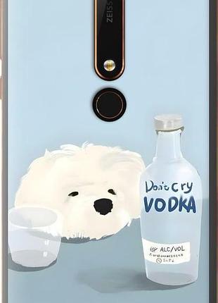Чехол на nokia 6 2018 пес водка нокиа 6 2018