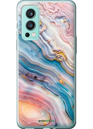Чохол на oneplus nord 2 мармур красивий