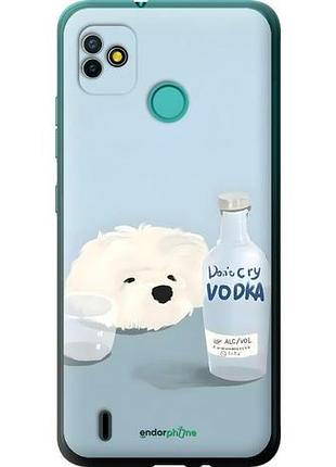 Чехол на tecno pop 5 bd2p пес водка текно пop 5 бд2p