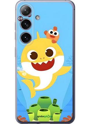 Чехол на samsung galaxy s24 plus бейби шарк самсунг с24 плюс