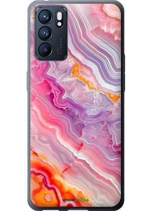 Чехол на oppo reno6 5g мрамор 2