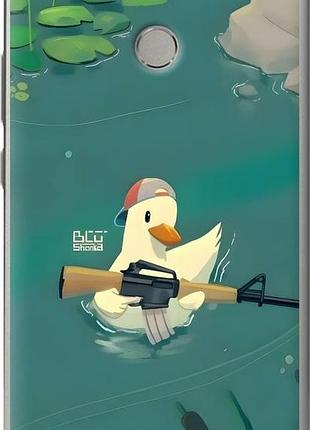 Чехол на xiaomi mi max уточка с автоматом сяоми ми макс