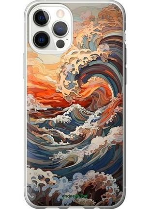 Чохол на iphone 12 pro арт хвилі