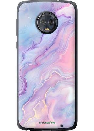 Чохол на motorola moto g6 plus ніжний мармур