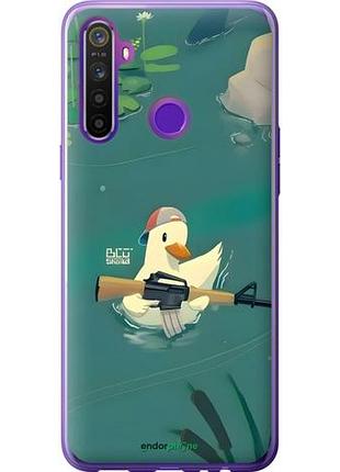 Чехол на realme 5 уточка с автоматом риалми 5