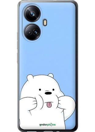 Чехол на realme 10 pro plus милый мишка риалми 10 про плюс