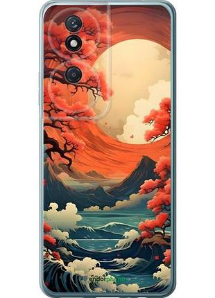 Чехол на huawei honor play 50 plus природа японии хуавей хонор плей 50 плюс