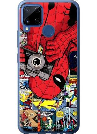 Чехол на realme c15 человек паук, spiderman 2 риалми с15 2