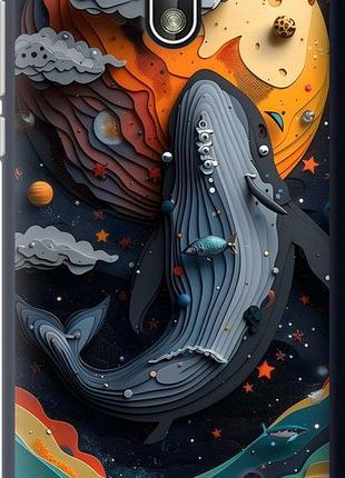 Чохол на nokia 1 кит у космосі