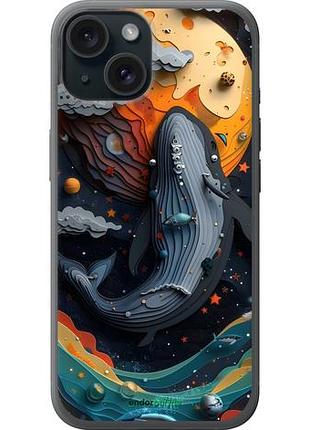 Чохол на iphone 15 кит у космосі